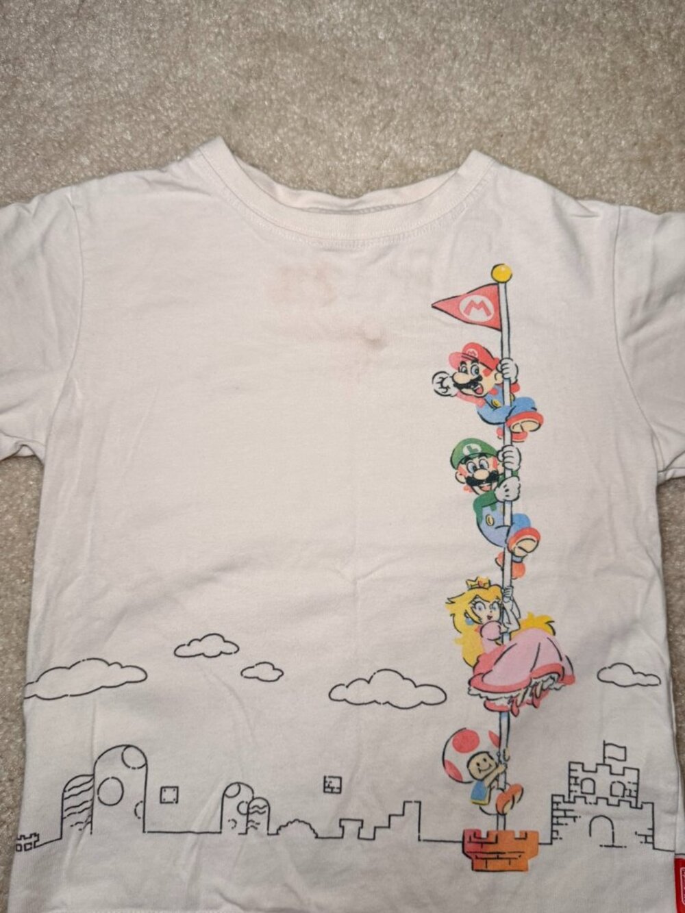 Nintendo Super Mario Bros Japan Kids Tee 5/6